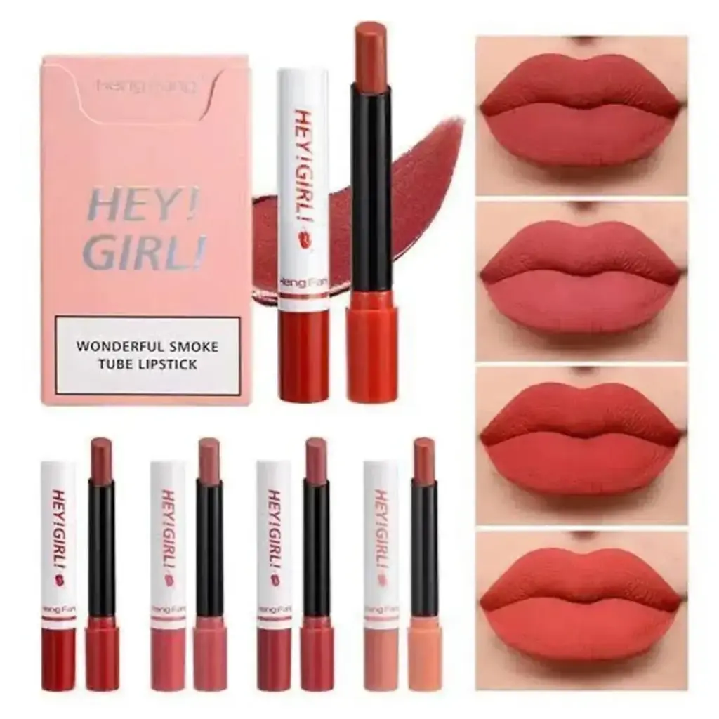 6  deferent colors lipstick in one package